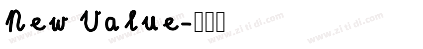 New Value字体转换